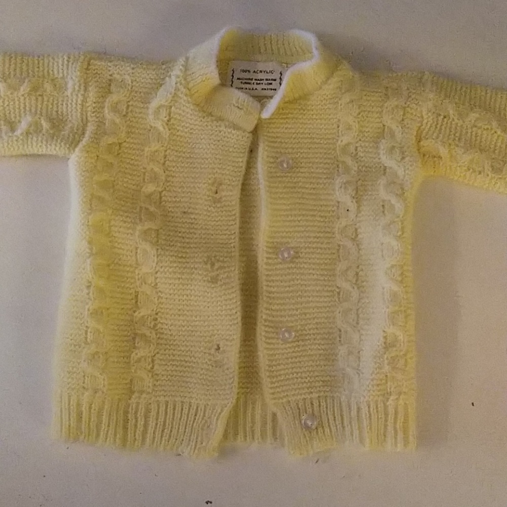 Vintage baby cardigan
